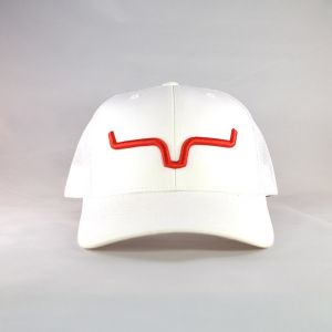 Kimes Ranch Weekly Trucker Hat - White/Red